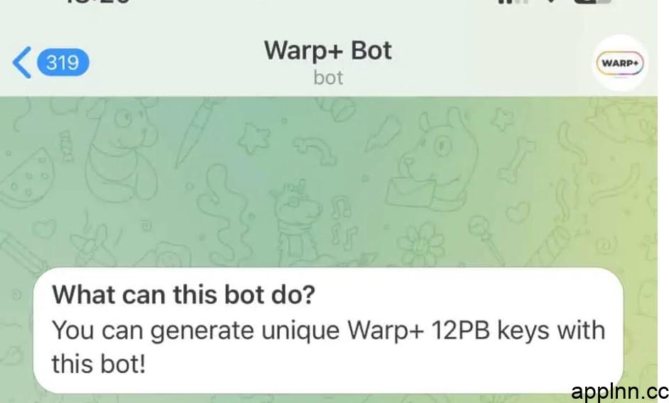 科网|TG自动获取1.1.1.1 Warp+ 24PB 无限流量密钥插图 科网|TG自动获取1.1.1.1 Warp+ 24PB 无限流量密钥插图