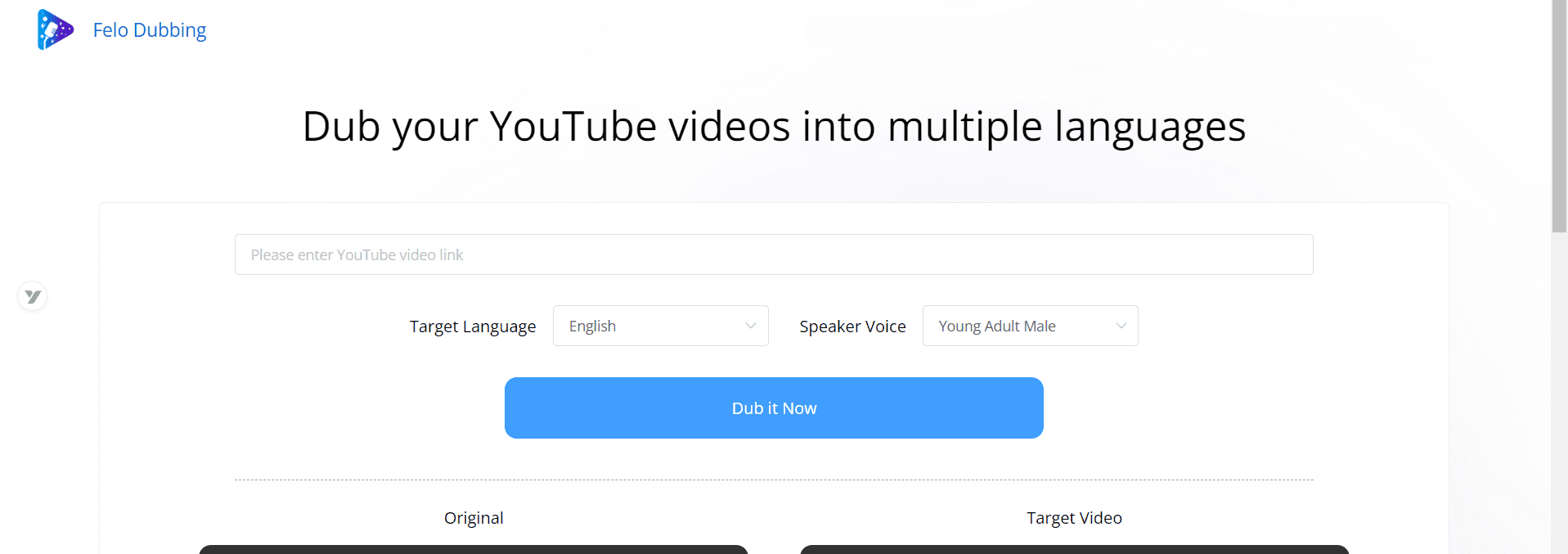 Felo Dubbing-免费AI视频翻译配音工具网站 将YouTube 视频翻译配音成多种语言插图 Felo Dubbing-免费AI视频翻译配音工具网站 将YouTube 视频翻译配音成多种语言插图