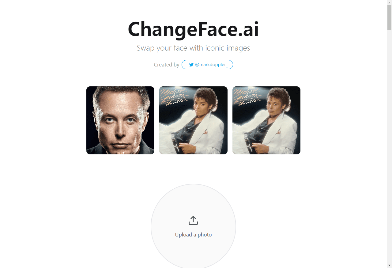 ChangeFaceAi-经典照片AI换脸工具网站插图