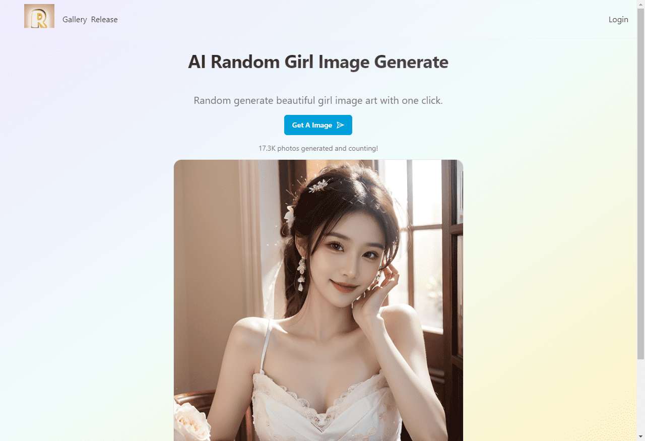 AI Random Image-在线AI随机女孩图像生成器插图