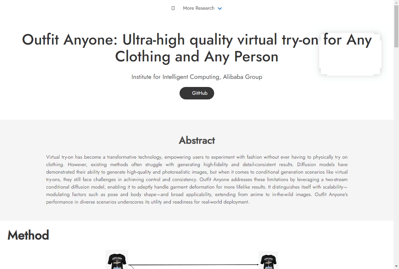 Outfit Anyone-AI虚拟试穿技术 阿里巴巴集团智能计算研究院开发插图