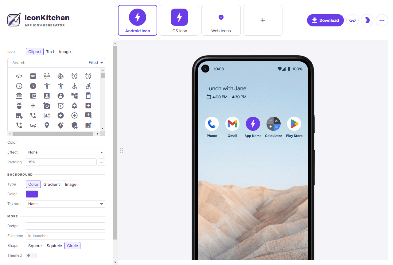 IconKitchen-快速为任何平台制作应用程序图标插图