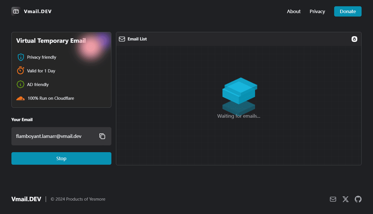 Vmail - 一个开源的临时邮件服务插图