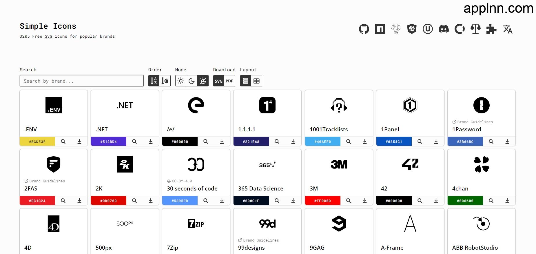 全球热门品牌的 SVG 图标库：Simple Icons插图