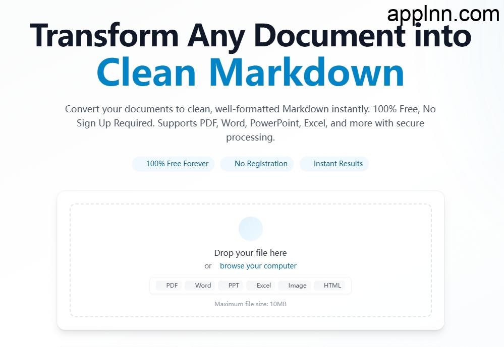 To Markdown:全能在线文档转换工具