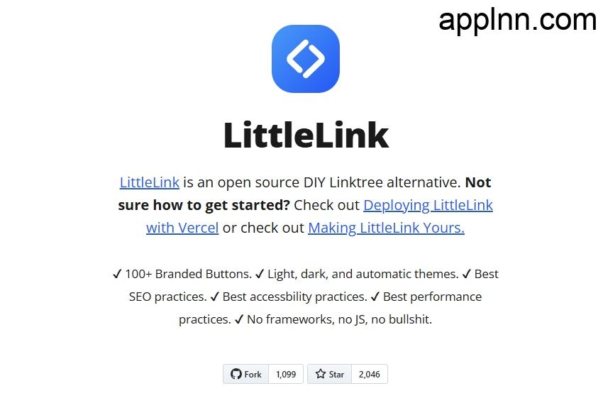LittleLink：极简、高效的开源Linktree替代品