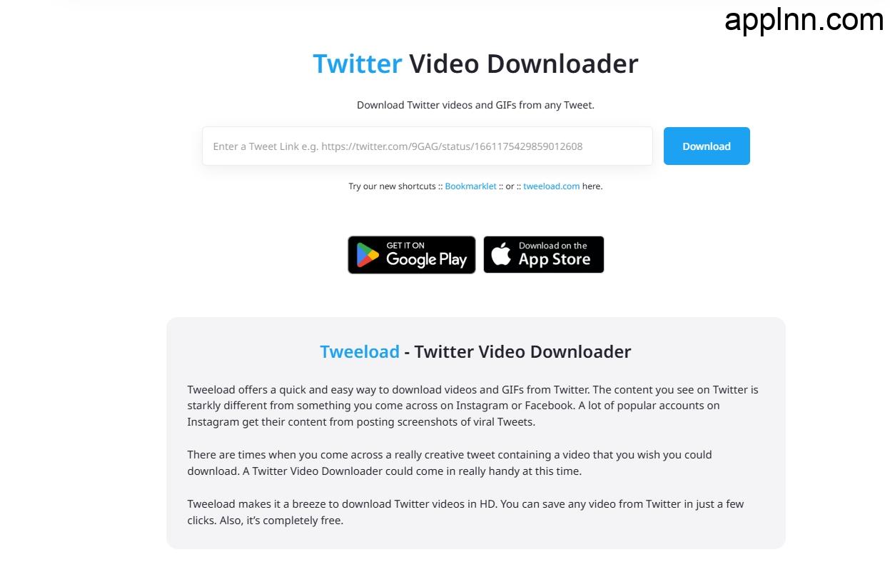 Tweeload:一键下载Twitter视频的神器