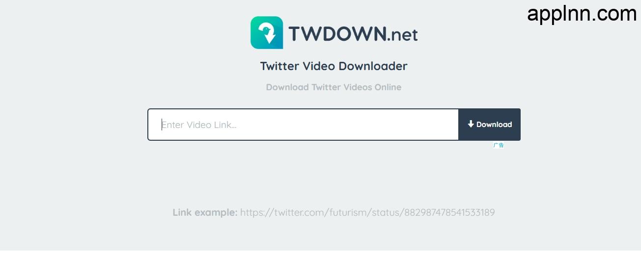 TWDown:免费在线Twitter视频下载器
