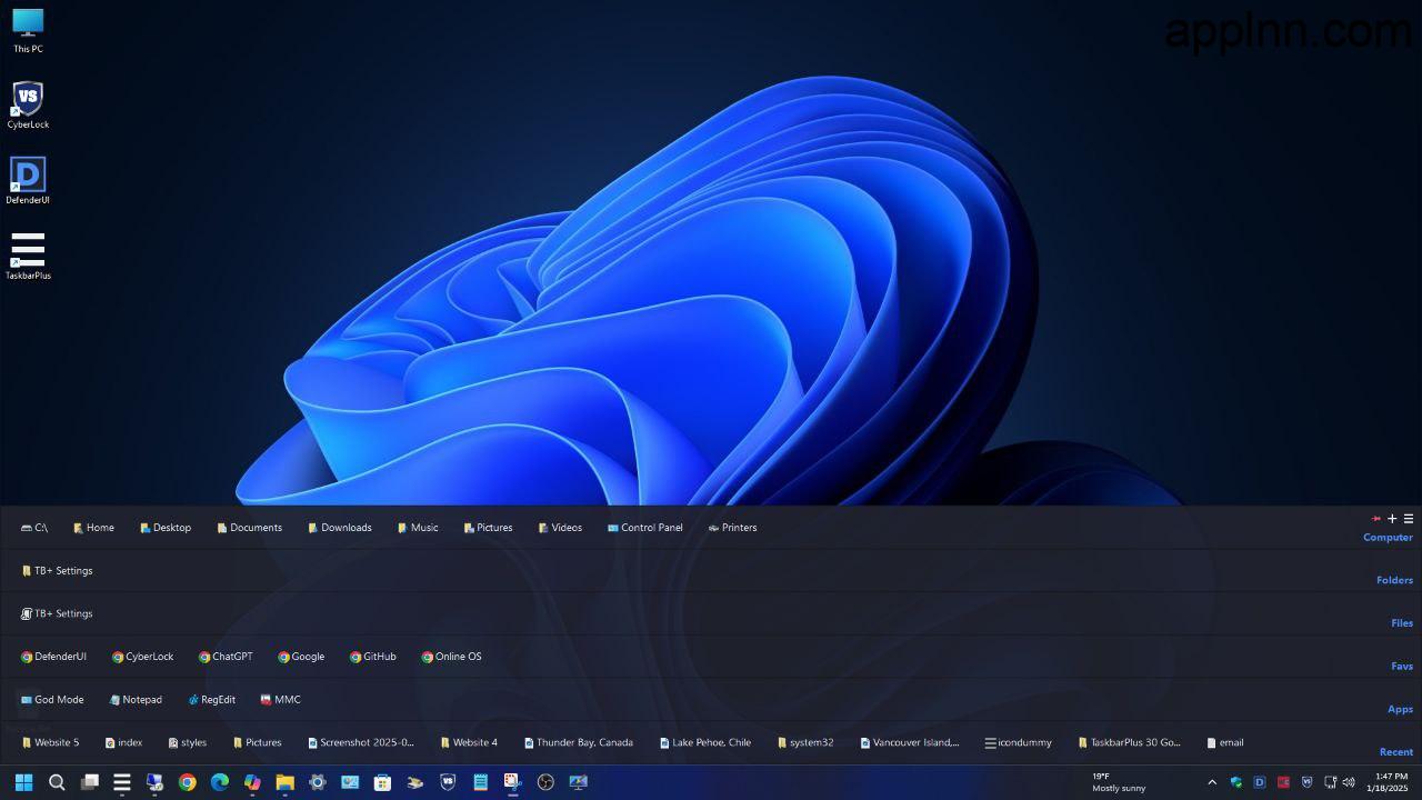 TaskbarPlus:提升Windows任务栏功能性和操作效率的轻量级桌面增强工具插图 TaskbarPlus:提升Windows任务栏功能性和操作效率的轻量级桌面增强工具插图