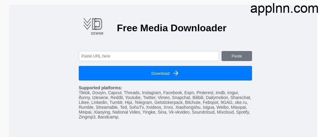 Downr:一站式在线媒体下载工具网站插图 Downr:一站式在线媒体下载工具网站插图