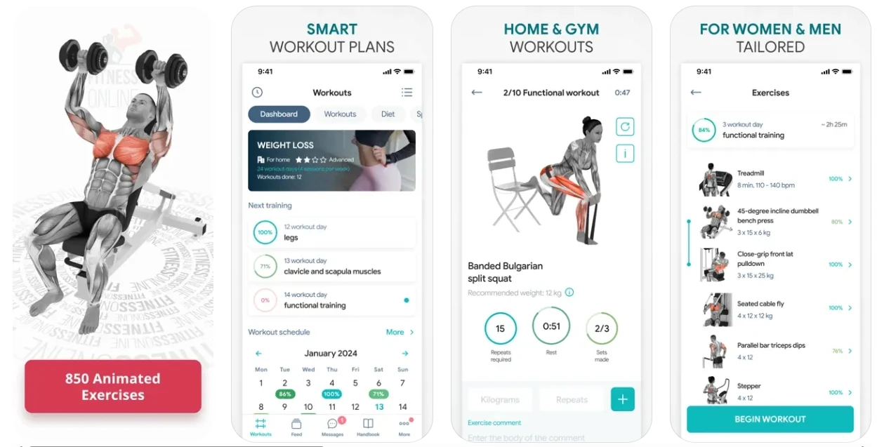 Fitness App: Gym Workout Plan v1.9.5 iOS绿化版插图 Fitness App: Gym Workout Plan v1.9.5 iOS绿化版插图
