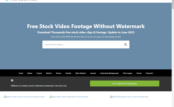 Free Stock Video-无水印免费4K视频素材网站-可商用