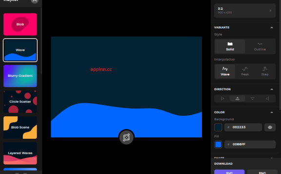 Haikei-SVG背景图片生成器