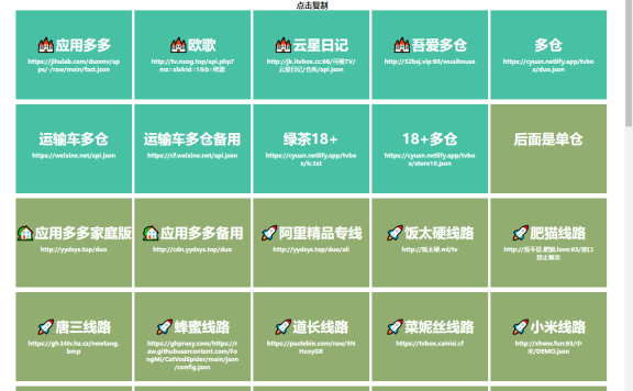 TV接口地址-电视盒子源表