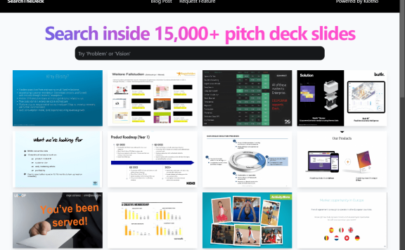 SearchTheDeck-15000多张融资幻灯片图片 pitch deck slides