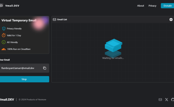 Vmail - 一个开源的临时邮件服务