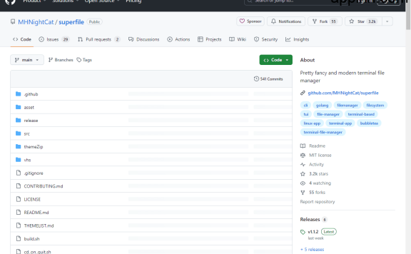 superfile-开源终端文件管理器