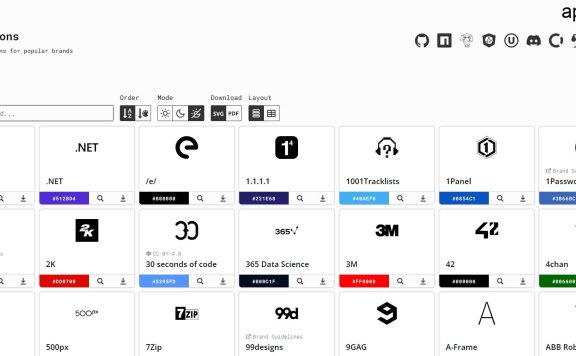 全球热门品牌的 SVG 图标库：Simple Icons
