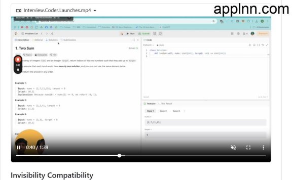 Interview Coder：专为技术面试设计的隐形AI辅助工具