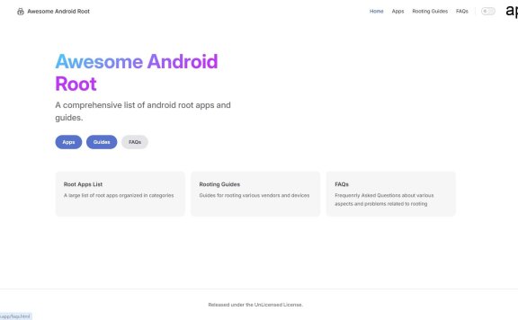 Awesome Android Root - 需要 Root 权限的优秀 Android 应用/模块列表