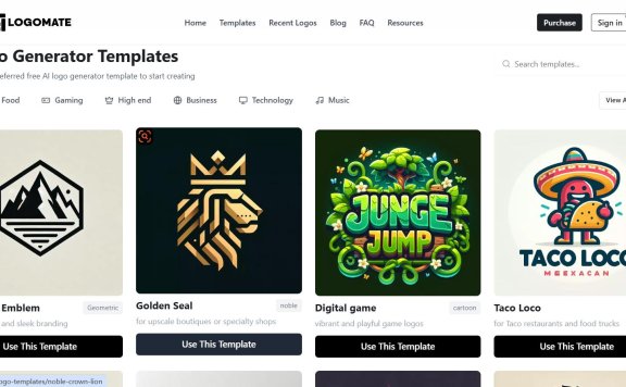 AI Logo生成器 在线创建专业徽标（logo）：Logomate AI