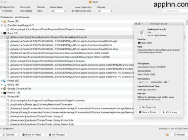 Sloth - macOS 系统进程查看和管理工具