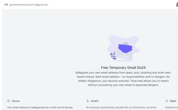 4免费Gmail临时邮箱:Gmail Go24