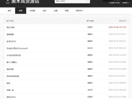 黑木耳资源站:海外华人的高清无广告影视天堂